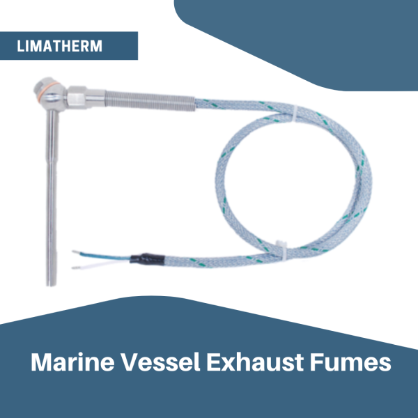Limatherm Marine Vessel Exhaust Fume Measurement TTKLE-1 Thermocouple sensor with flexible cable