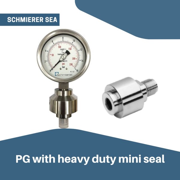 SSEA SRU25X Pressure Gauge with Stabilizer Movement with heavy duty mini seal