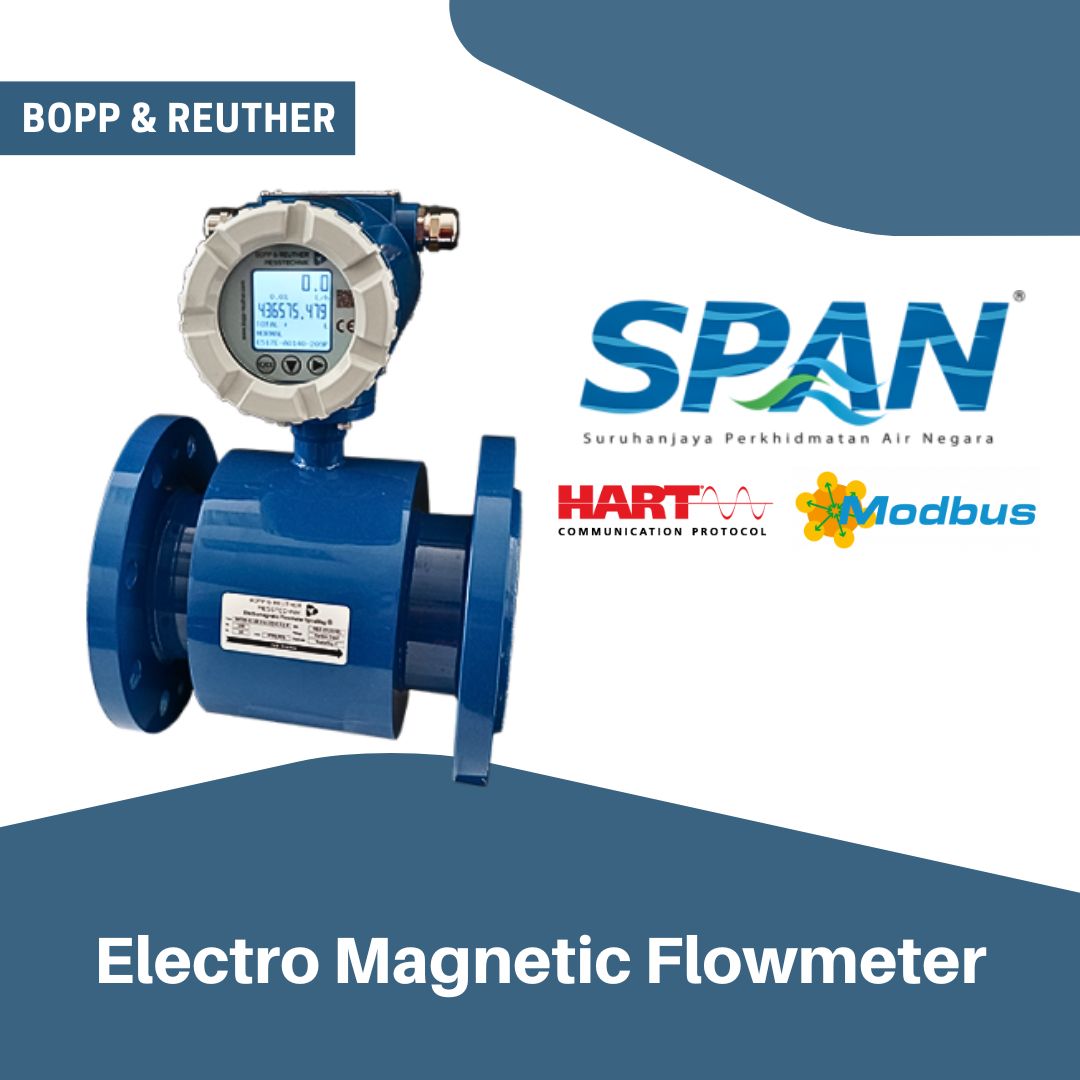 Bopp Reuther Spiramag electro magnetic flowmeter