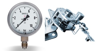 Manodamp mechanical dampening, stabilized reading against vibrations